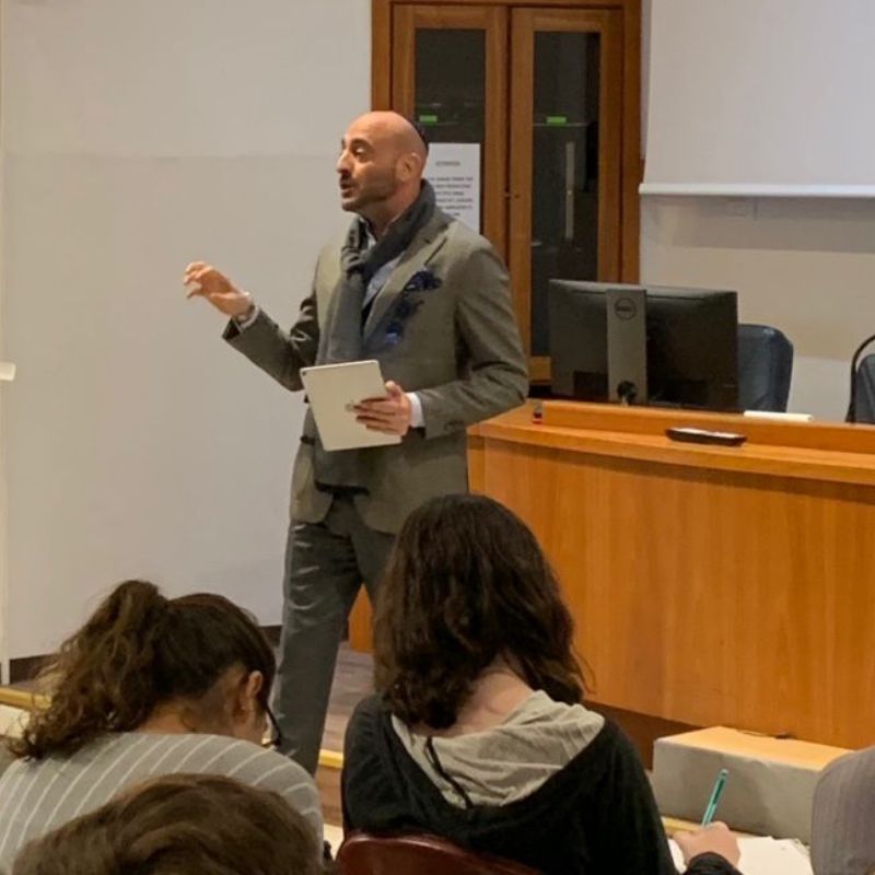 Lecturing at the American University of Rome